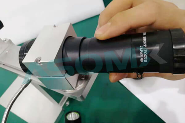 clean the fiber laser cutter optical fiber output head 7
